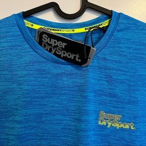 SuperDry Sport T-Shirt - Blue, Size M